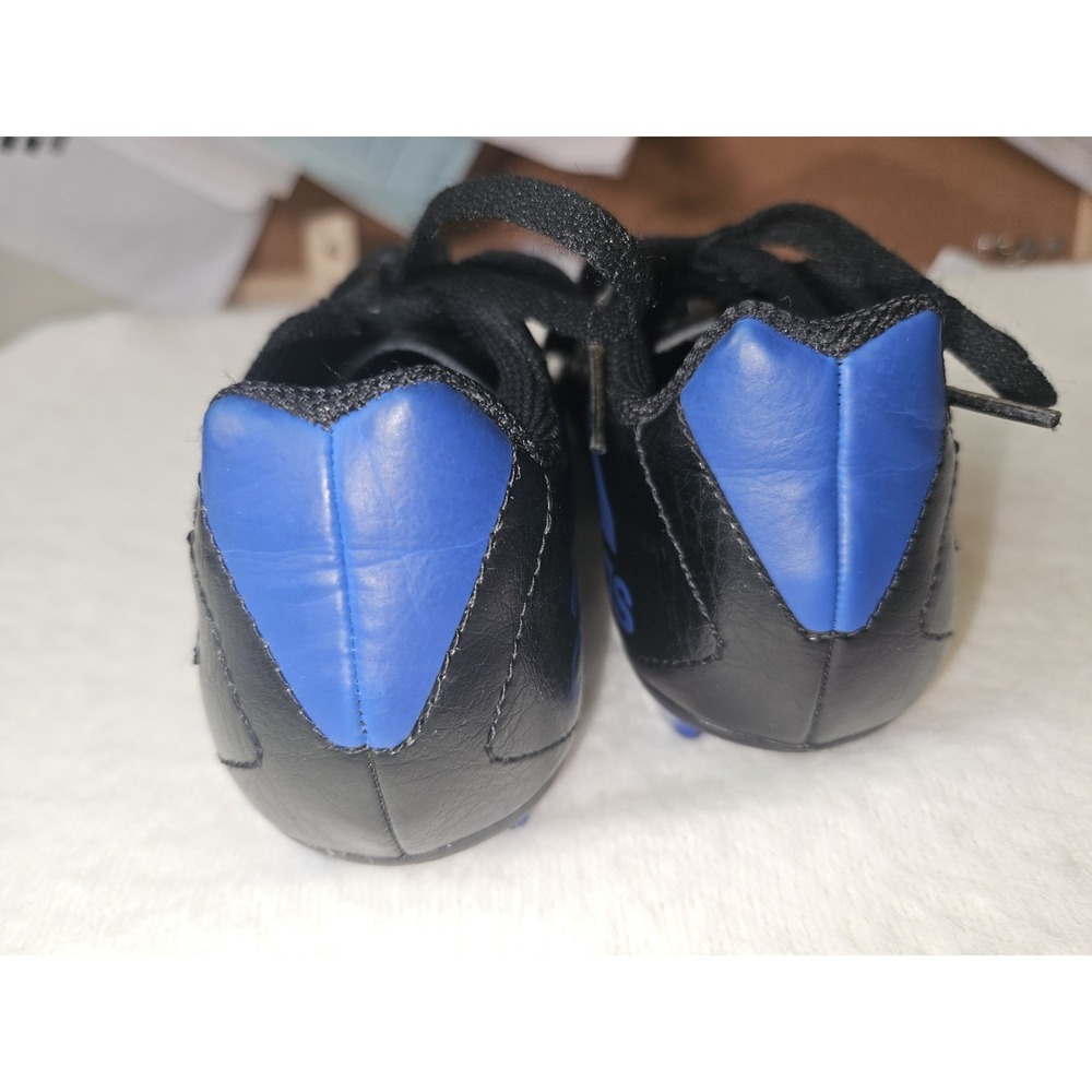 Adidas Kids Bolero VII FG J FV2894 Lace Up Black Blue Soccer Cleats Shoes Sz 12k - Picture 3 of 6
